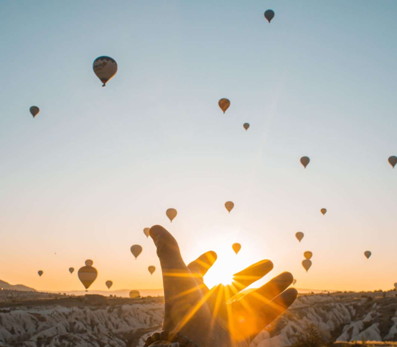 Hot air balloons